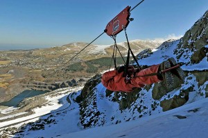 Zip wire experience at Chateau Rhianfa