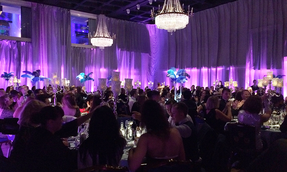 New Year's Eve celebration at Glaziers Hall